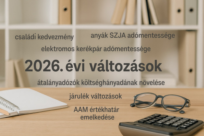 2026. évi változások